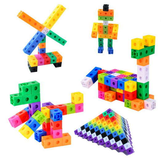 2cm Square Toy Math Matching Building Blocks