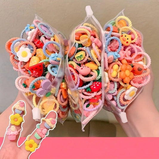 20 Pieces - Small Hair Ties for Toddlers