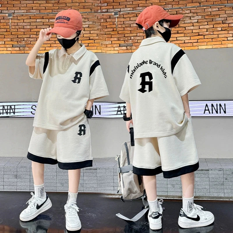 Teenagers Summer Boys Clothing Sets