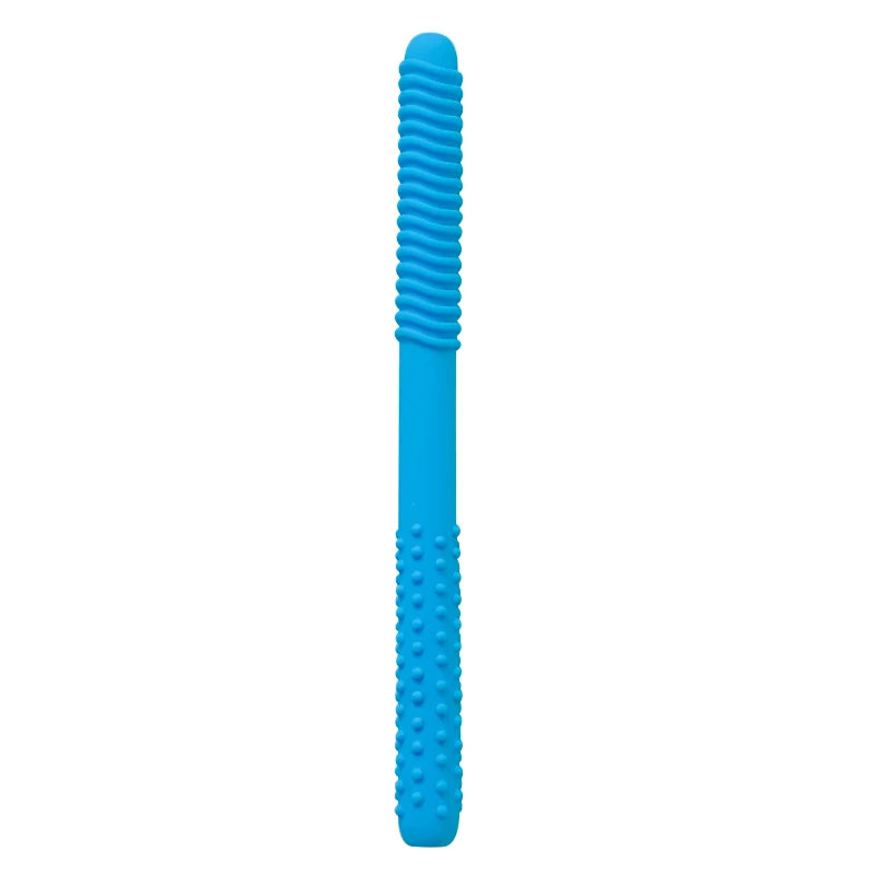 1pcs Straw Teether Children's Toy Soft Silicone Hollow Molar Stick Non-toxic Durable