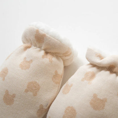Newborn Gloves Winter Baby Anti-Grab Mittens Full Finger Warmth