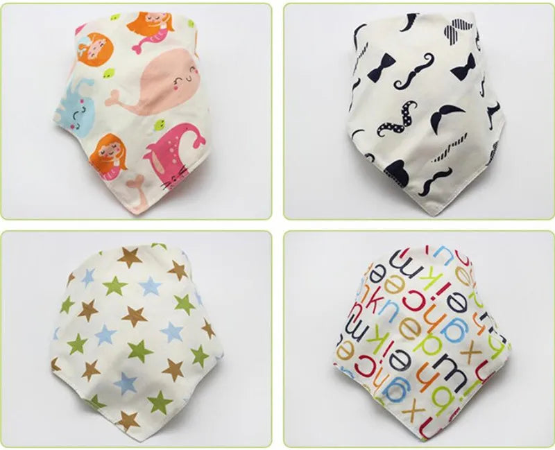 Baby Triangle Cotton Cartoon Bibs