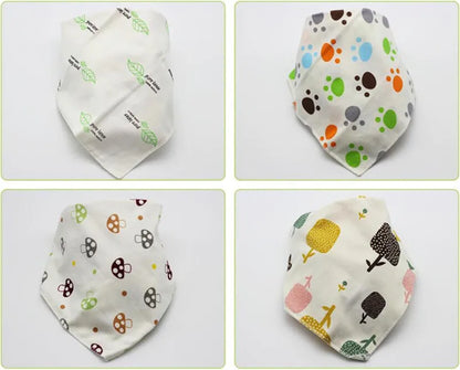 Baby Triangle Cotton Cartoon Bibs