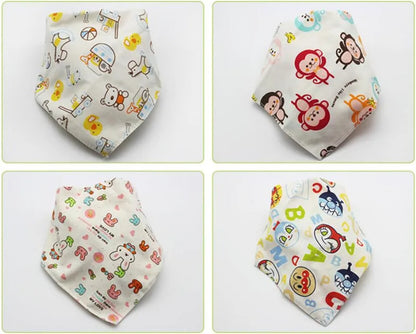 Baby Triangle Cotton Cartoon Bibs