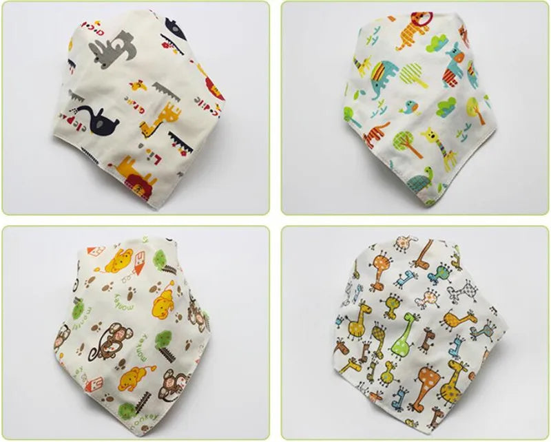 Baby Triangle Cotton Cartoon Bibs