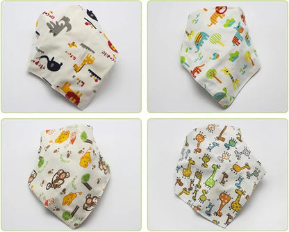Baby Triangle Cotton Cartoon Bibs