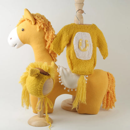 Newborn knitted Horse Jumpsuits Outfit