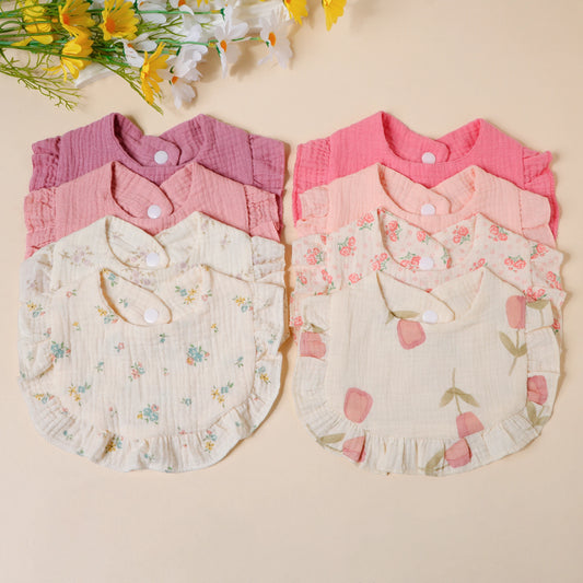 Muslin Cloth 4pcs/set Children Bib Set