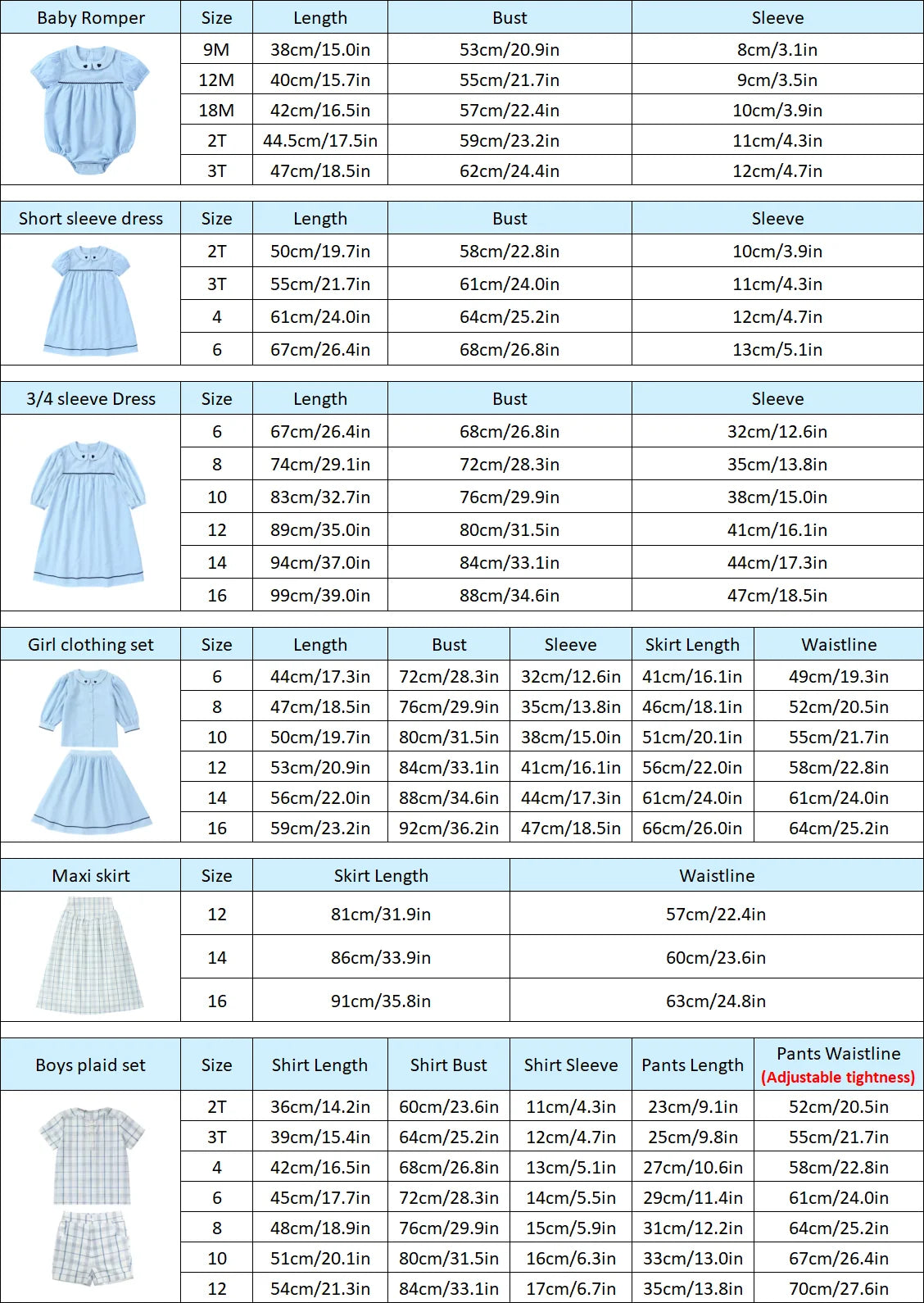 Matching Embroidery Set For Boys & Girls