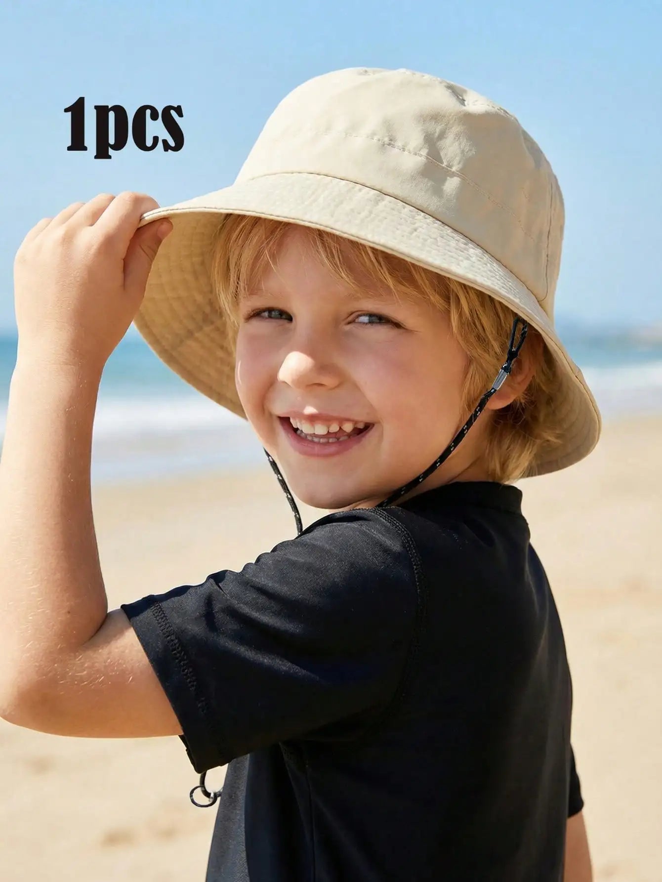 Adjustable Drawstring Bucket Hat Summer Outdoor Fun