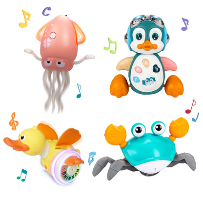 Electronic Pet Toys Dancing Octopus, Duck Musical Penguin & Singing Crab