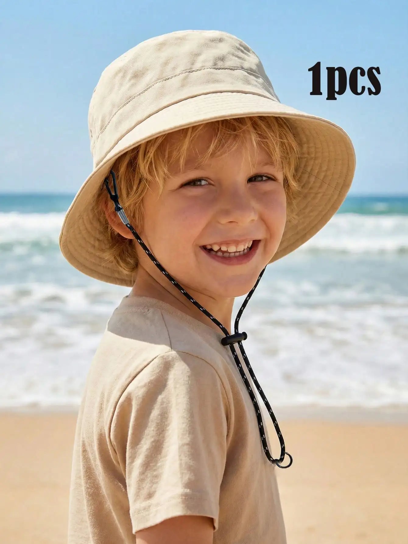 Adjustable Drawstring Bucket Hat Summer Outdoor Fun
