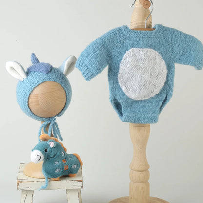 Newborn knitted Horse Jumpsuits Outfit