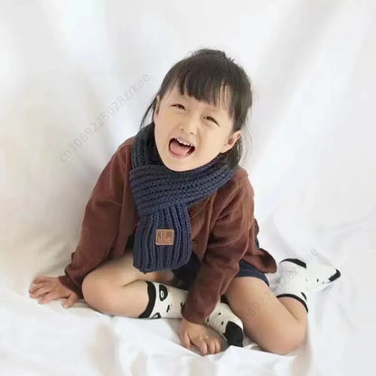 Multicoloured Unisex Winter Knitted Scarf