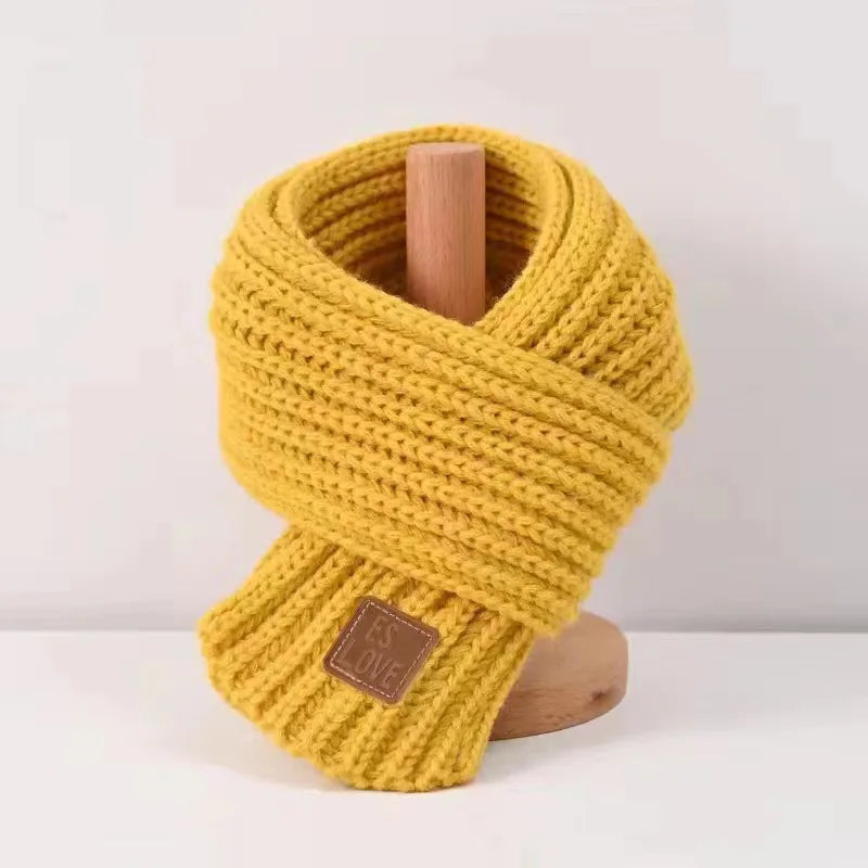 Multicoloured Unisex Winter Knitted Scarf