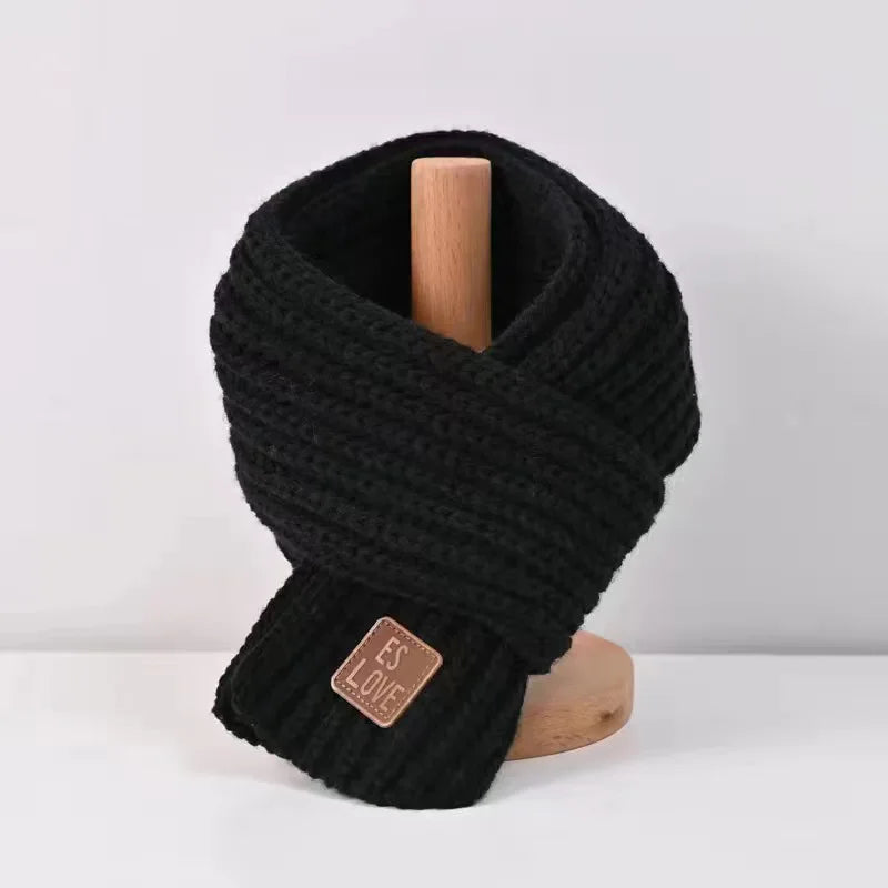Multicoloured Unisex Winter Knitted Scarf