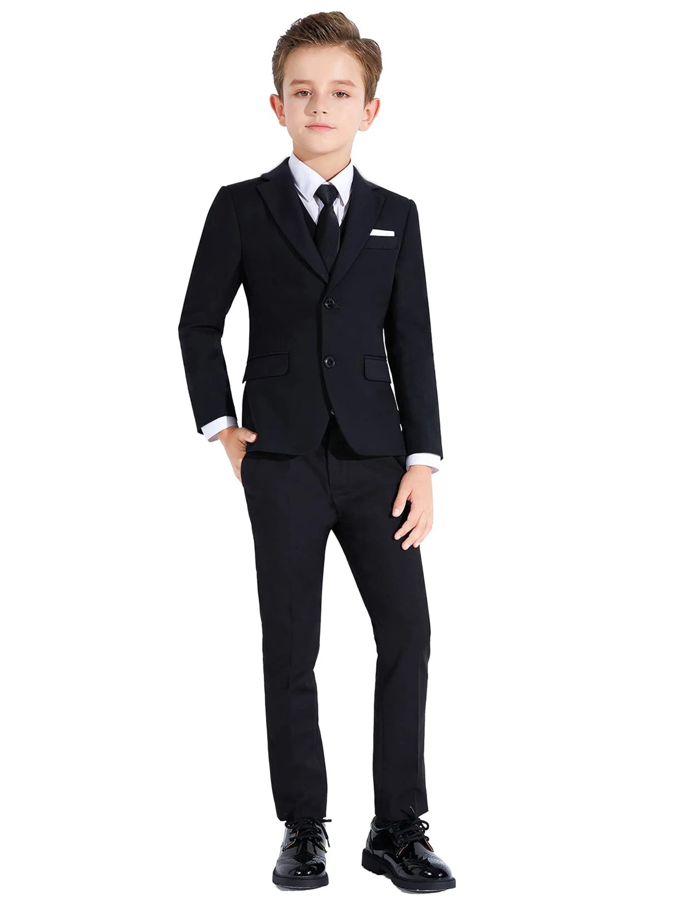 Boys Formal Suits 5 Piece Slim Fit Dresswear