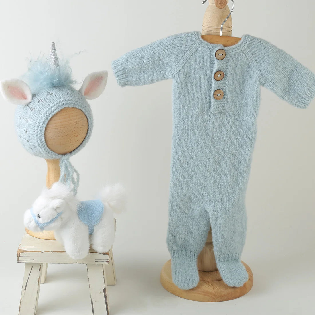 Newborn knitted Horse Jumpsuits Outfit