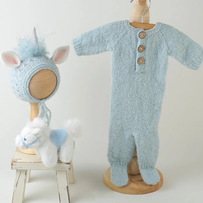 Newborn knitted Horse Jumpsuits Outfit