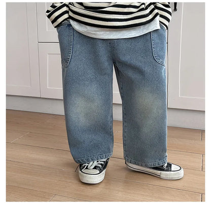 Boys Denim Side Pocket Pants