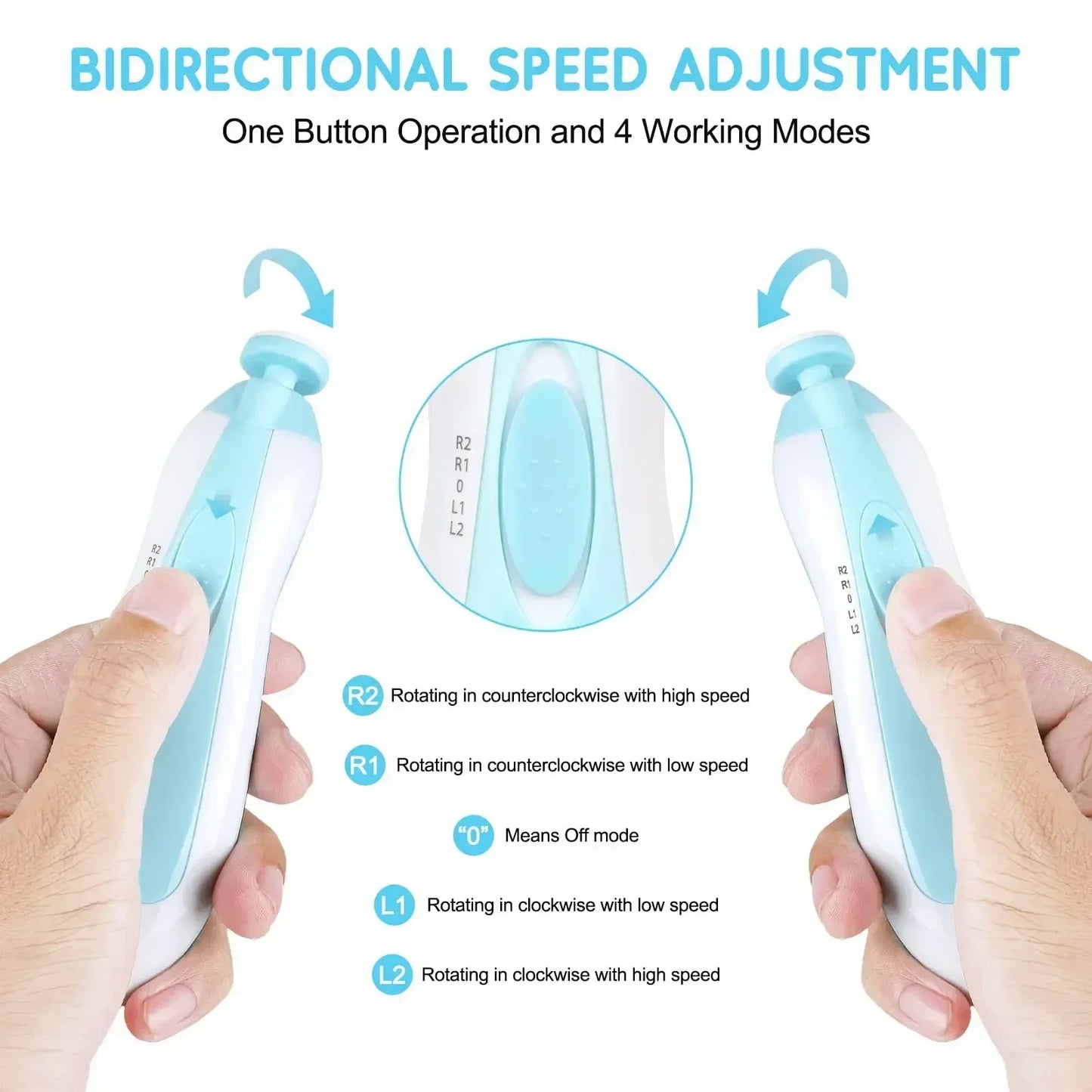 Electric Nail Trimmer Baby Tool Set