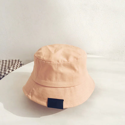 Baby Bucket Cartoon Cute Bear Embroidery Cap