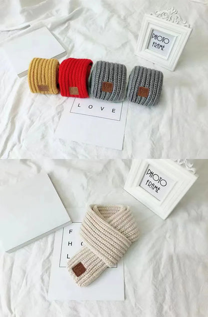 Multicoloured Unisex Winter Knitted Scarf