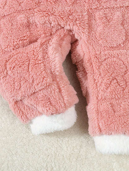 Autumn And Winter Plush Hooded Dress