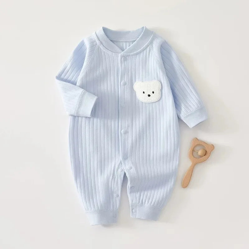 3-9 Months Baby Romper Cartoon Bear Cotton Jumpsuit
