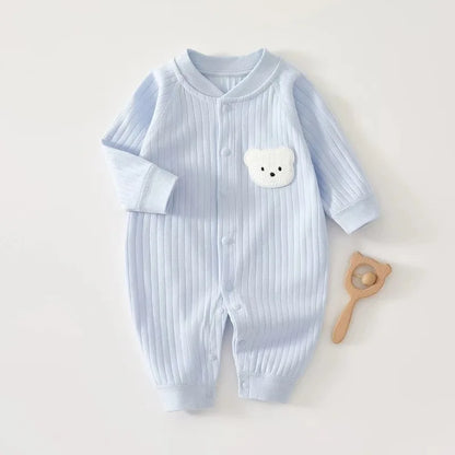 3-9 Months Baby Romper Cartoon Bear Cotton Jumpsuit