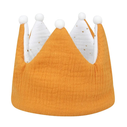 Double Sided Cotton Baby Birthday Crown Hat