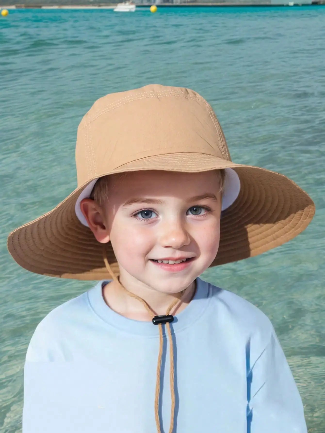 Adjustable Drawstring Bucket Hat Summer Outdoor Fun