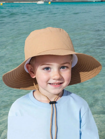 Adjustable Drawstring Bucket Hat Summer Outdoor Fun
