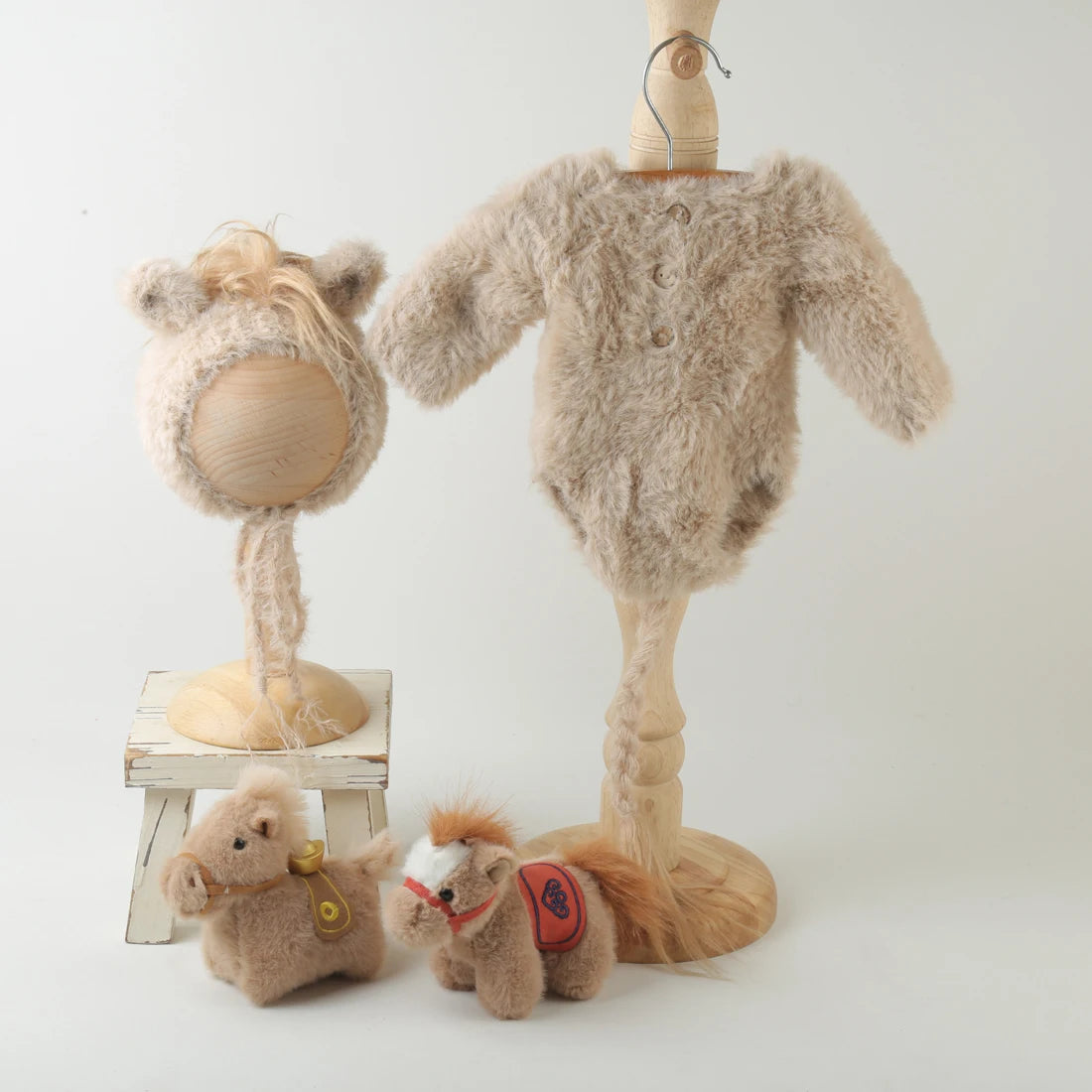 Newborn knitted Horse Jumpsuits Outfit