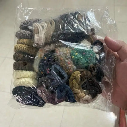 Set Of 86 Hair Ties In Various Colors