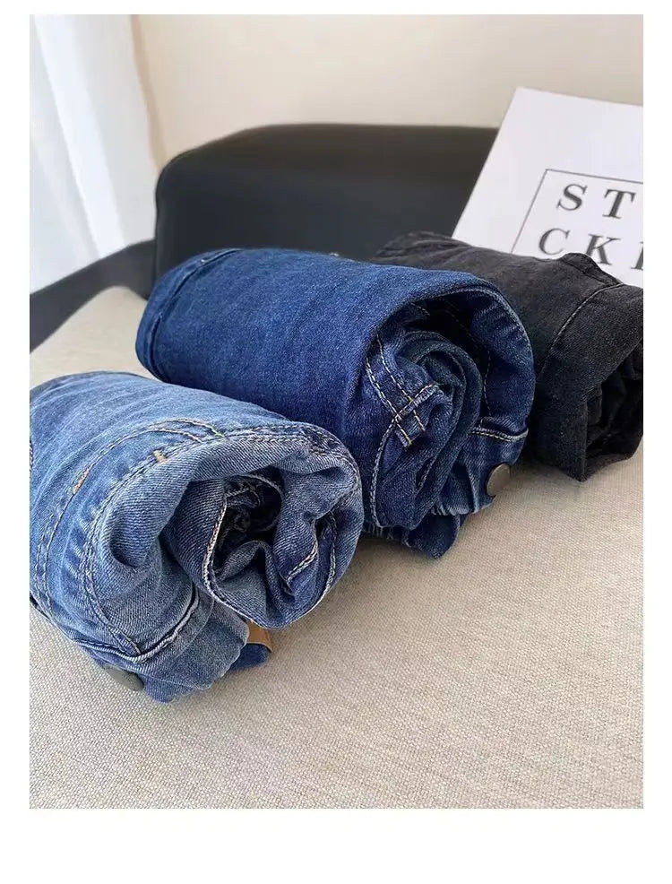 Boys Loose Thin Denim Long Pants