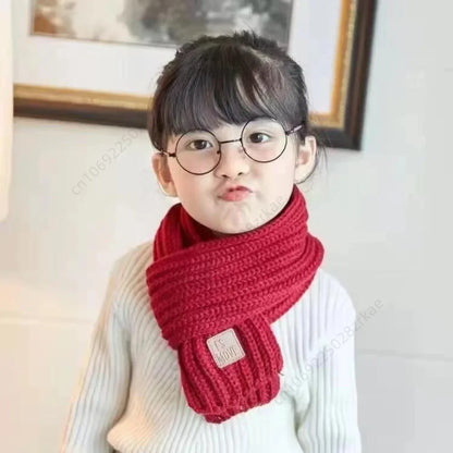 Multicoloured Unisex Winter Knitted Scarf