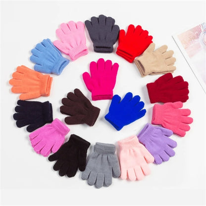 Knitted Full Finger Gloves Outdoor Winter Warm Mitten