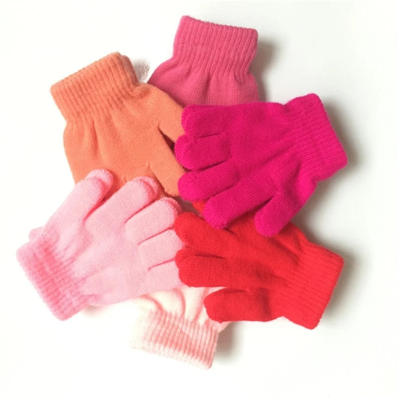 Knitted Full Finger Gloves Outdoor Winter Warm Mitten
