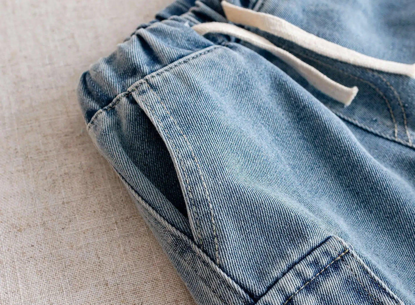 Boys Denim Cargo Shorts