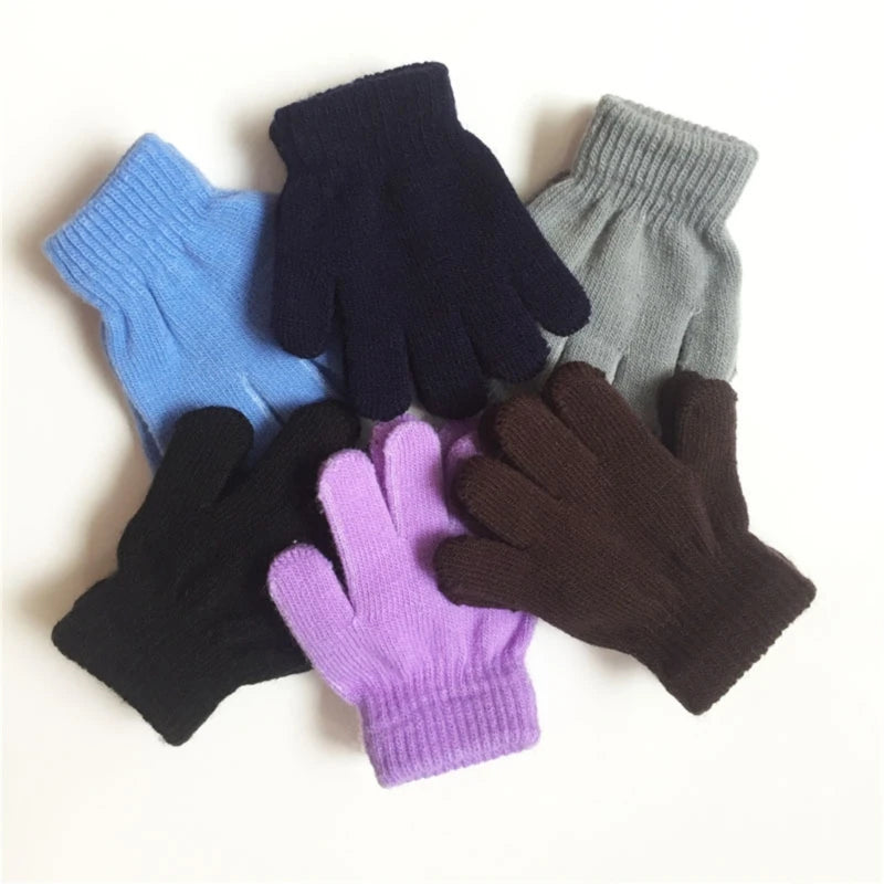 Knitted Full Finger Gloves Outdoor Winter Warm Mitten
