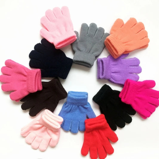 Knitted Full Finger Gloves Outdoor Winter Warm Mitten