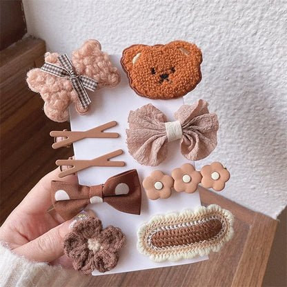 9PCS Set Hair Clip Accessories for Girls