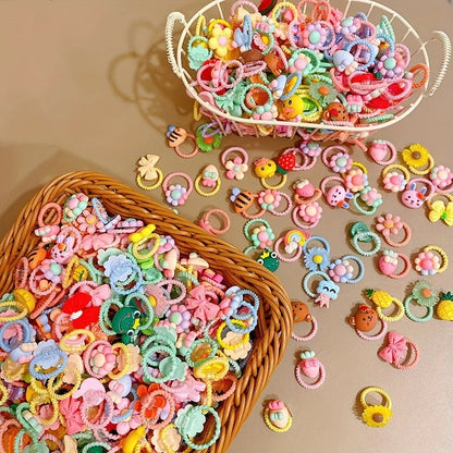 20 Pieces - Small Hair Ties for Toddlers