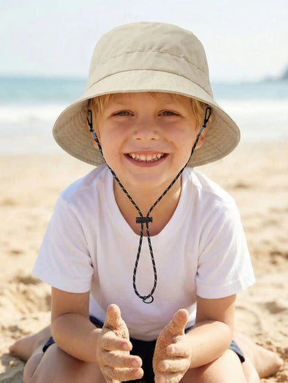 Adjustable Drawstring Bucket Hat Summer Outdoor Fun