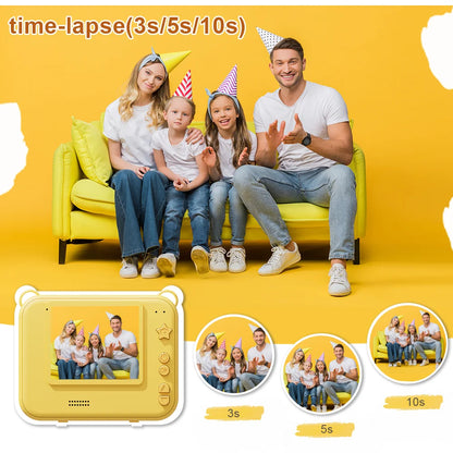Kids Digital Camera Photography Instantly Prints Photos