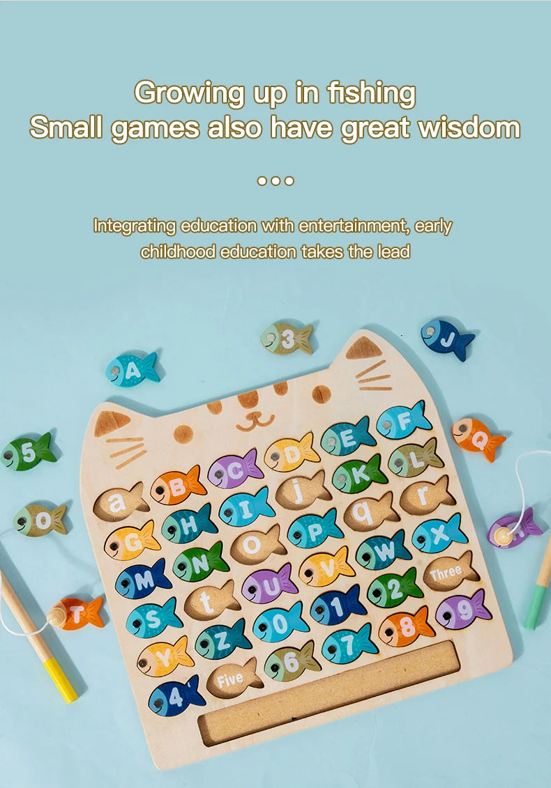 Fishing Game Toys - Alphabetical Fishes, Great for Learning ABC’s