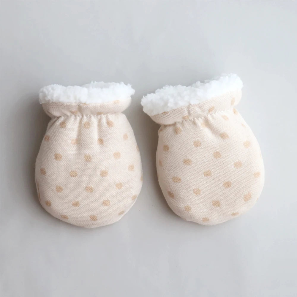 Newborn Gloves Winter Baby Anti-Grab Mittens Full Finger Warmth