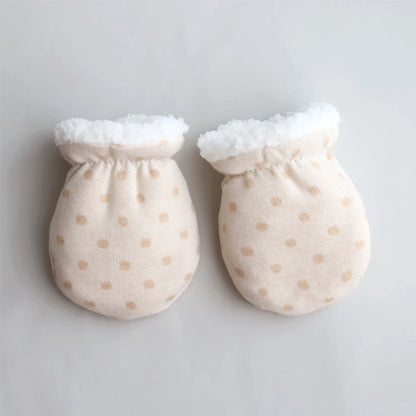 Newborn Gloves Winter Baby Anti-Grab Mittens Full Finger Warmth