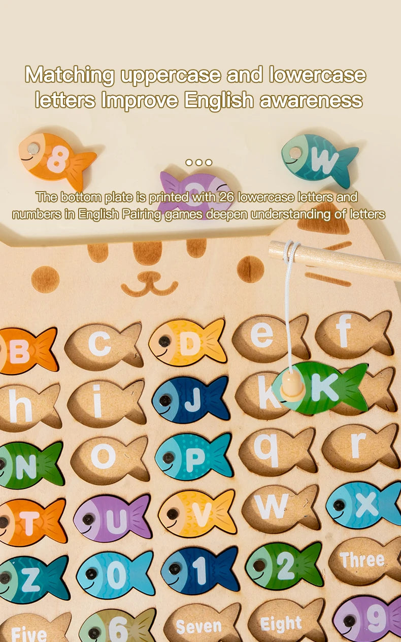 Fishing Game Toys - Alphabetical Fishes, Great for Learning ABC’s